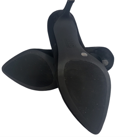 INC International Concepts Zitah Mid Heel Pumps Black Suede 10 - Picture 8 of 8